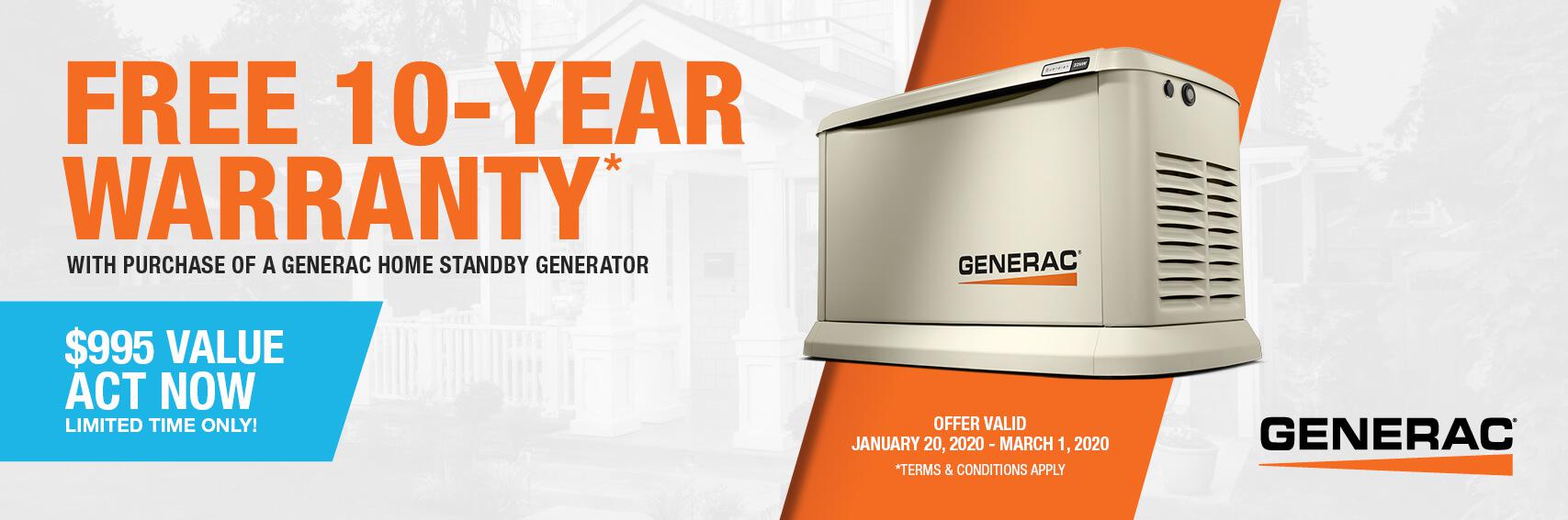 Homestandby Generator Deal | Warranty Offer | Generac Dealer | Newport, RI